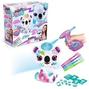 Canal Toys - Airbrush Plush - Kleur uw Koala pluche dier om te personaliseren - Pluche spray met markers en sjablonen - OFG273