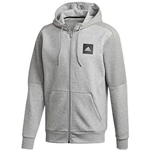 adidas MHS FZ Sta Sweatshirt voor heren, Medium Grey Heather/Medium Grey Heather