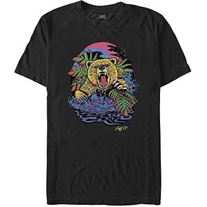 Neff Psychoedlische beer volledig T-shirt, zwart, XXL heren, zwart, XXL, zwart.