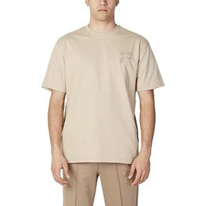 FILA Brovo T-shirt surdimensionné pour homme, Fields of Rye, L