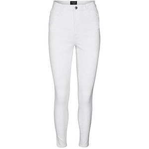 VERO MODA VMSOPHIA Skinny damesjeans met hoge taille, Helder wit