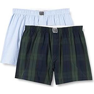 Björn Borg Core Original Losse Boxer 2p boxershorts voor heren, wit/blauw/groen/marineblauw