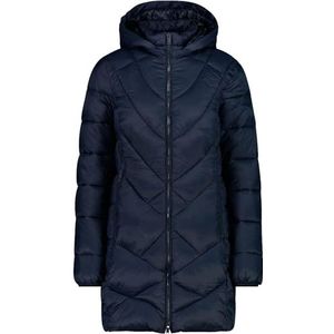 CMP dames parka met capuchon, Blauw/Zwart, 38