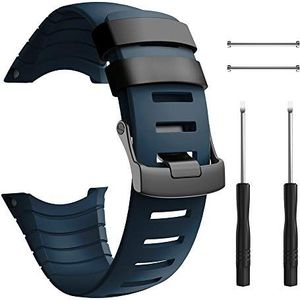 Anbest Horlogeband, vervangende bandjes, compatibel met de Suunto Core smartwatch, sportpolsband van TPU (steen)