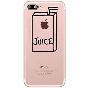 Beschermhoesje van siliconen voor iPhone X Max Juice Fun Appelsap, drank, transparant, bescherming van zachte gel