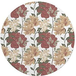 Questo Casa, Ronde muismat met antislip onderkant voor kantoor en thuis, diameter 22 cm