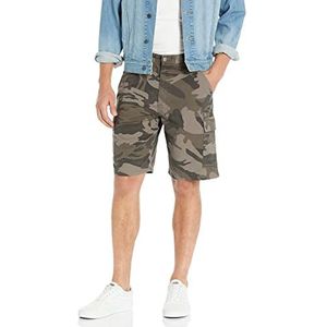 Wrangler Authentics Authentics Short cargo classique pour homme, Camouflage kaki foncé Ripstop, 44