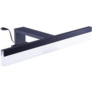 Voltman Spiegel-wandlamp, gamma-collectie, speciaal voor badkamer, 32 cm, zwart, 7 W, 560 lm, 4000 K, IP44