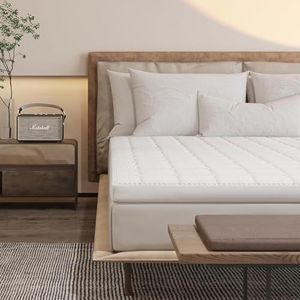 EGO HOME Topper 160 x 200 cm met 7 zones traagschuim - Oeko-Tex gecertificeerd - 160 x 200 cm - Voor boxspringbed, matras en slaapbank