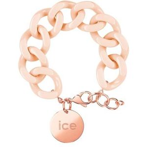 ICE-WATCH - Jewellery - Damesarmband van mesh, XL, met gouden medaille, één maat, roestvrij staal, acetaat, geen edelsteen, Roestvrij staal acetaat, Geen edelsteen Geen edelsteen