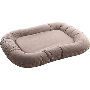 Coussin Lotta Oval + Fermeture Eclair Taupe 100x75x15CM