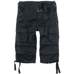 Brandit heren Korte broek met zakken Brandit Urban Legend 3/4 Shorts, Zwart, S