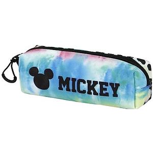 Mickey Mouse Tie-2.0 Fan pennenetui, vierkant, blauw, één maat, 2.0 Fan stropdas voor vierkante tas, Blauw, 2.0 Fan stropdas voor vierkante etui