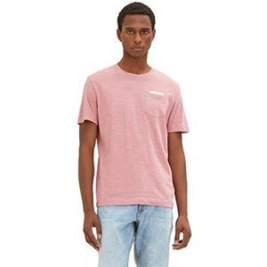 TOM TAILOR 1035568 T-shirt voor heren, 31492 - Velvet Rose Beige Inject