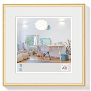 Walther Design New Lifestyle KV220G Fotolijst, 20 x 20 cm, kunststof frame, goudkleurig