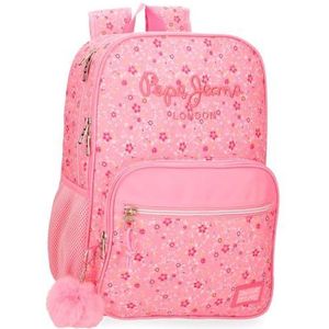 Pepe Jeans Alenka Rose Sac à dos double compartiment adaptable au chariot Rose 30 x 40 x 12 cm Polyester 15,6 l by Joumma Bags, rose, Talla única, Sac à dos double compartiment adaptable au chariot