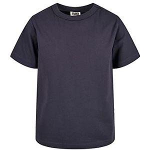 Urban Classics T-shirt voor jongens, biologisch katoen, basic T-shirt voor jongens, biologisch katoen, marineblauw, 110/116 tot 158/164, Navy Blauw