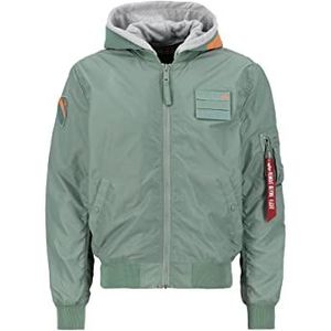 ALPHA INDUSTRIES Ma-1 Tt Hood Custom Unisex Jas, Oud groen