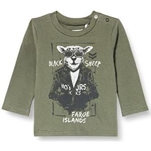 IKKS T-shirt, kaki, helder, lange mouwen, baby, jongens, Licht Khaki.