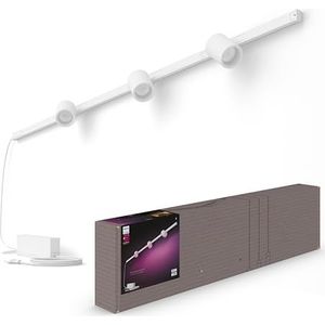 Philips Hue Perifo Wandrailverlichting, wit, kleurrijk licht, 3 spots, wit, basisset