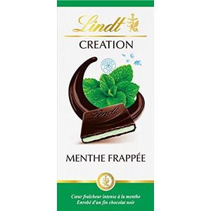 Lindt - Mint Strikte Creation tablet – pure chocolade – 150 g