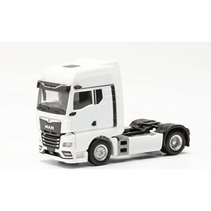 Herpa Vrachtwagen Man TGX Tractor model met camera's Spiegel, trouw aan originele schaal 1:87, vrachtwagen model voor Diorama, modelbouw, verzamelobject, decoratie, gemaakt van plastic