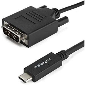 StarTech.com 1 m USB-C naar DVI-D adapterkabel USB type-C naar DVI kabel M/M 1920x1200 (CDP2DVIMM1MB)