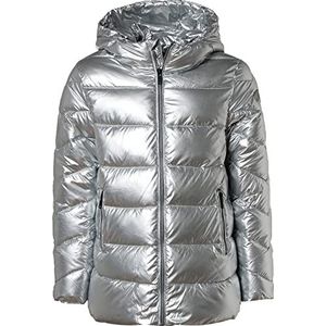 CMP Glanzende waterafstotende jas voor meisjes en meisjes, zilver.