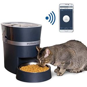 PetSafe Smart Feed voederautomaat, met smartphone-bediening via app, geschikt voor droogvoer, inhoud 1,5 liter
