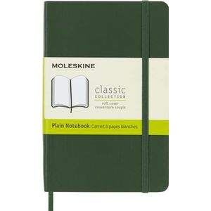 Moleskine - Klassiek geruit notitieboek - softcover met elastische band - kleur mirt groen - formaat A6 9 x 14 - 192 pagina's