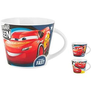 Home Disney Cars 3 ontbijtbeker, porselein, rood