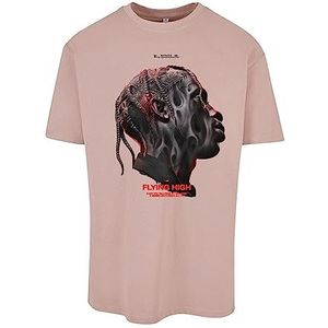 Mister Tee T-shirt Flying High Oversize pour homme, Rose de duskrose, S