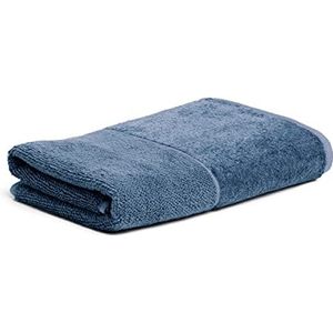 Möve Bamboo Luxe handdoek, 50 x 100 cm, 60% katoen, 40% viscose, bamboepasta, staalblauw
