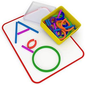 Osmo - Little Genius Sticks & Rings - Leeftijd: 3-5 jaar - Interactief leerspel - Verbeelding, lettervorming en creativiteit - Voor iPad of Fire Tablet (Osmo Base vereist, niet inbegrepen)