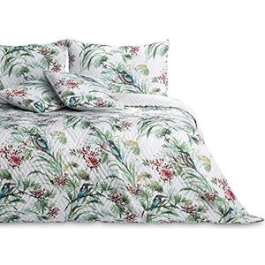 AmeliaHome Kingfisher Sprei, 220 x 240 cm, onderhoudsvriendelijk, plantenpatroon, kleurrijk