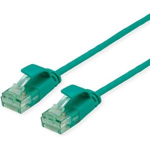 ROLINE RM UTP DataCenter Patchkabel Cat.6A (klasse EA) Slim groen 1,5m