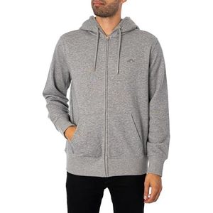 Vest GANT Men Shield Full Zip Hoodie Grey Melange