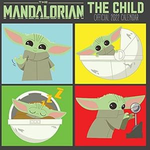Disney Star Wars kalender 2022 voor kinderen Mandalorian – maandplanner 30 x 30 cm – officieel product