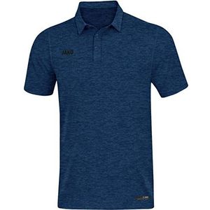 JAKO Premium Basics Polo Navy Melange, XXL 6329, marineblauw gemêleerd