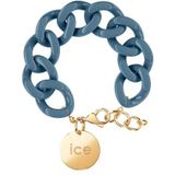 ICE - Jewellery - Chain armband – kleur XL mesh armband voor dames met medaille, medium, acetaat roestvrij staal, geen edelsteen, Acetaat roestvrij staal, Geen edelsteen Geen edelsteen