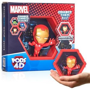 WOW! PODS 4D Marvel Avengers Collection Ironman, lichtgevende superheldenfiguur met bobbelhead, verzamelobjecten, speelgoed en geschenken, nummer 402 in serie