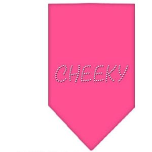 Mirage Cheeky halsdoek met strassteentjes, maat S, hot pink