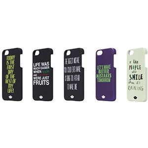 Mosaic Theory White Statement beschermhoes voor iPhone 5, zwart/geel