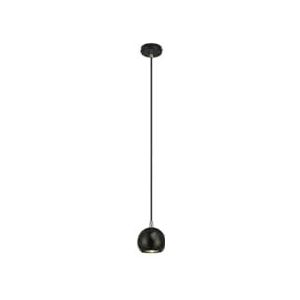 SLV 133490 hanglamp Light Eye Ball woonkamer, binnenverlichting, hanglamp voor eetkamer, led, plafondlamp/GU10, 6 W, zwart, staal