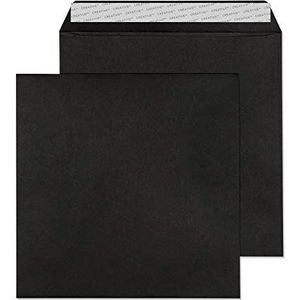 Blake Creative Colour 614 vierkante enveloppen, 160 x 160 mm, 120 g/m², zelfklevend, zwart, 500 stuks