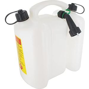 TECOMEC - Jerrycan 3L + 6L - Jerrycan van kunststof, dubbel gebruik, met schenktuit, standaard voor het vervoer van gevaarlijke stoffen