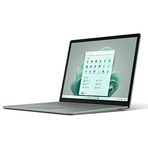 Microsoft Surface Laptop 5 - Laptop (Windows 11, 13,5 inch touchscreen, Intel Evo Core i5 processor, 8 GB RAM, 512 GB SSD, Frans toetsenbord AZERTY) - saliegroen, metalen afwerking