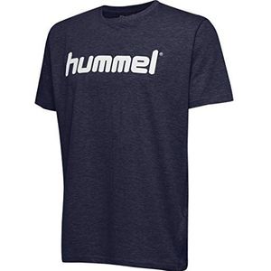 Hummel HMLGO Uniseks sweatshirt van katoen voor kinderen, Blauw (zwart)
