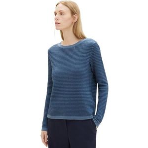 TOM TAILOR 1039316 damessweater, 34420 - Blue Structure