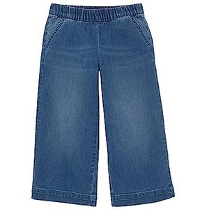 TOM TAILOR 1038156 Brede jeans voor meisjes, 10113 - Clean Mid Stone Blue Denim